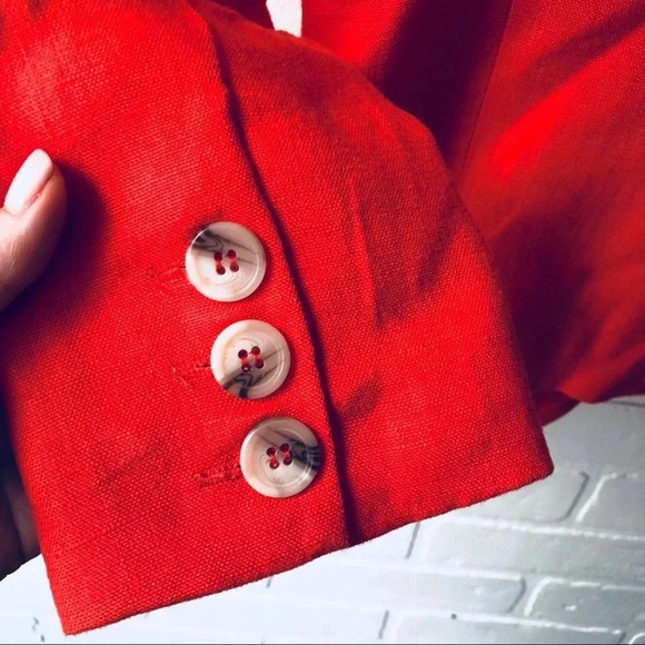 Cremieux Orange Blazer S - Picture 4 of 7